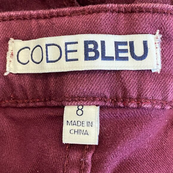 Women’s Code Bleu Chelsea Classic Straight Jeans Sz 8 Burgundy/Maroon Red #330L - Picture 13 of 13